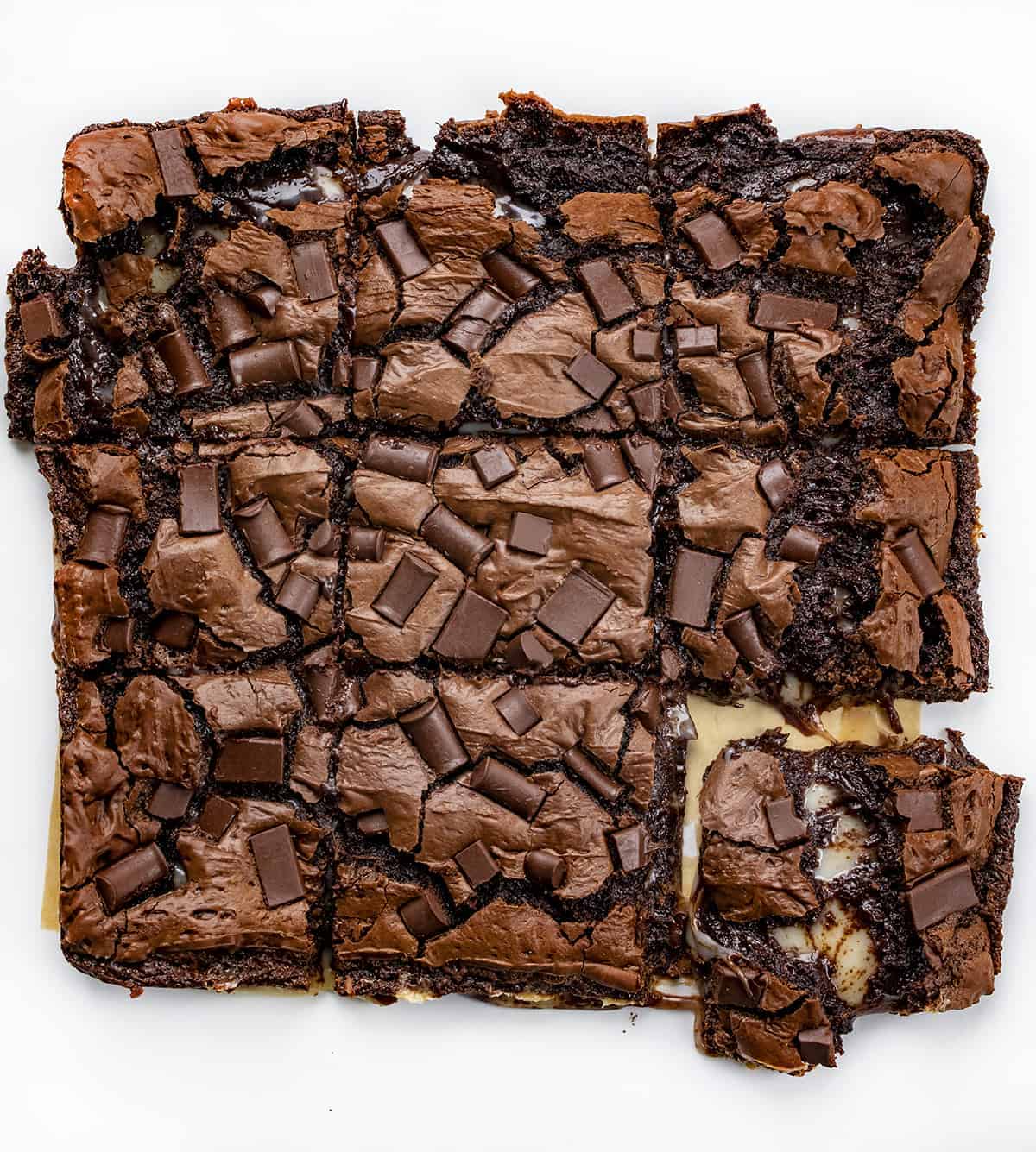 24 Hour Caramel Brownies are homemade brownies with a layer of caramel baked in between and topped with chocolate morsels. Brownies, Chocolate Brownies, Chocolate Caramel Brownies, Real Caramel Brownies, Dessert, Baking, Chilled Brownies, Challenge Butter, Ooey Gooey Brownies, i am baker, iambaker Not Chilled 24 Hour Caramel Brownies