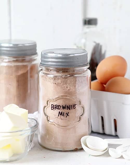 This is the PERFECT homemade brownie. Not only is it delicious, but it will replace any box mix! #browniemix #brownies #homemadebrownies #easybrownies #browniesfromscratch #iambaker Homemade Brownie Mix