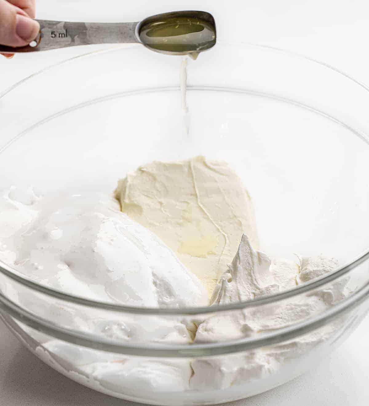 Easy Fruit Dip is a creamy and whipped dip made with cream cheese, marshmallow creme, cool whip, and lemon juice, perfect for dipping fresh fruit. Creamy Fruit Dip, How to Make Fruit Dip, Cream Cheese Fruit Dip, Fresh Fruit with Dip, Appetizer, recipes, no bake dessert, dessert, i am baker, iambaker Ingredients for Easy Fruit Dip