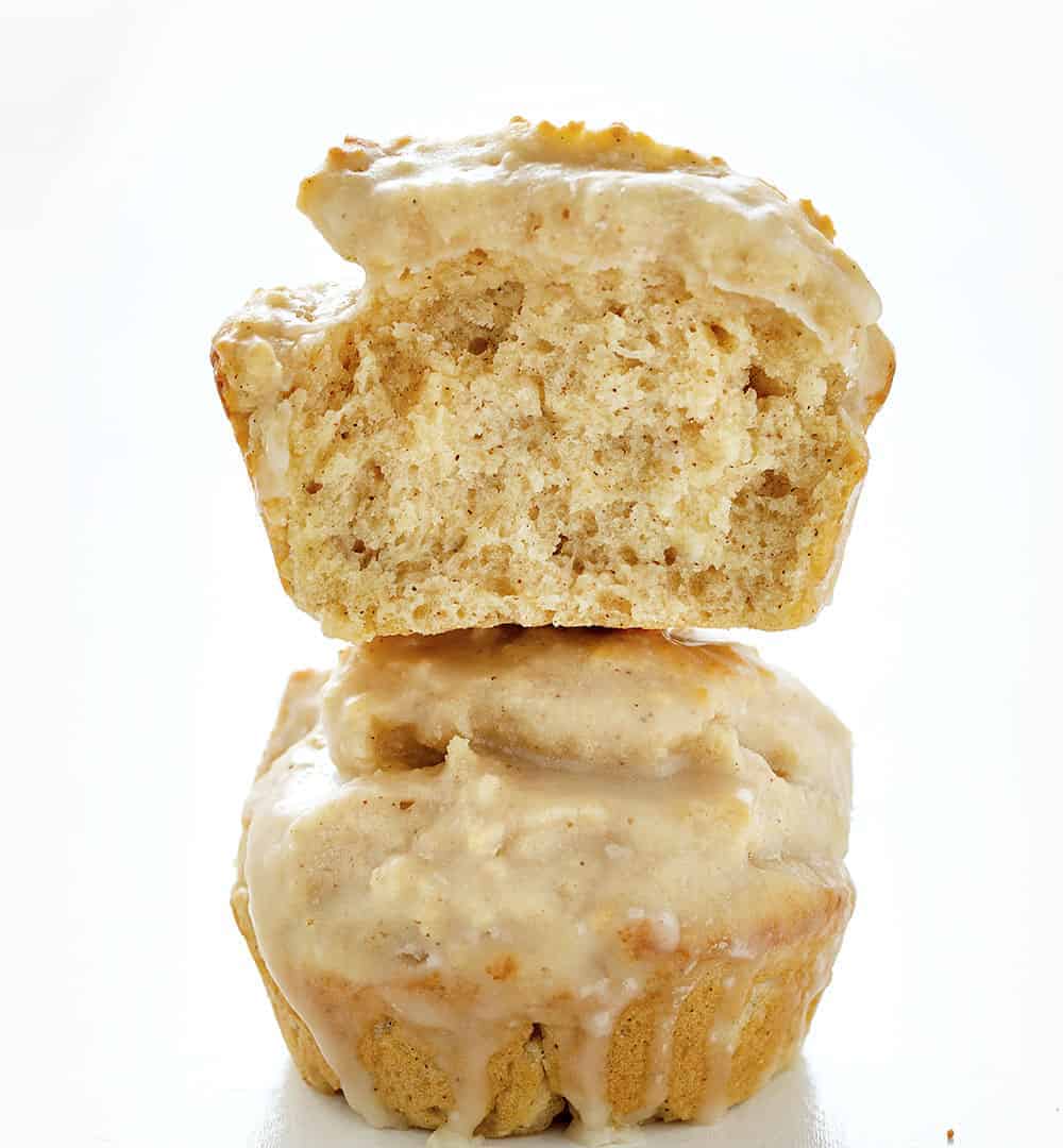 No need to decide between a donut or a muffin when you get both in these tasty Pumpkin Spice Donut Muffins! old fashioned pumpkin spice donut muffins, pumpkin spice donut muffins, iambaker, muffins,baking homemade pumpkin pie spice, pumpkin spice, fall treats, coffee break Stacked Pumpkin Spice Donut Muffins