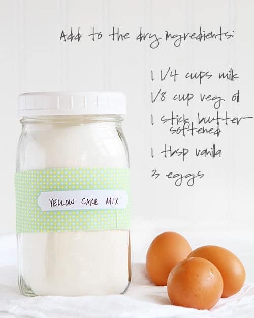 The PERFECT Yellow Cake... from scratch! See how to make it in advance, store it, and also how to give as a gift! #yellowcake #baking #fromscratchbaking #cakemix #iambaker Yellow Cake Mix