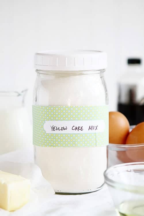 The PERFECT Yellow Cake... from scratch! See how to make it in advance, store it, and also how to give as a gift! #yellowcake #baking #fromscratchbaking #cakemix #iambaker Yellow Cake Mix Recipe