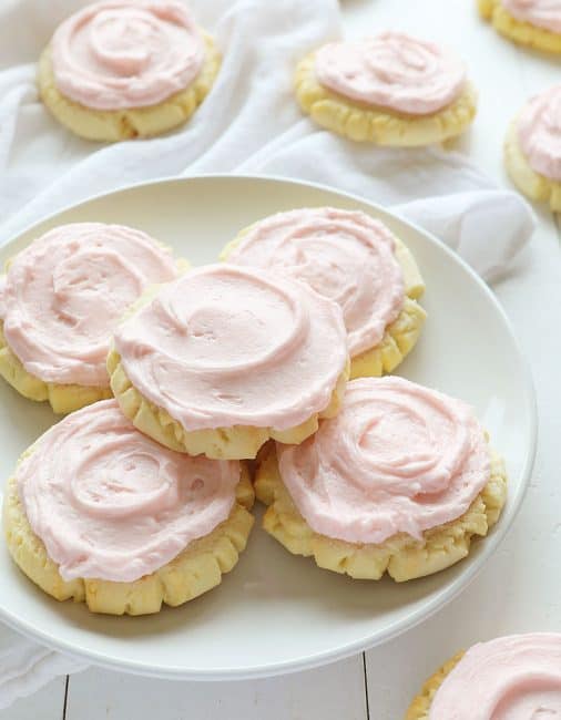 These beautiful cookies are the BEST tasting sugar cookie you will ever try!! Extensively tested and approved! #sugarcookies #sugarcookierecipe #sugarcookiefrosting #swigcookie #pinkfrosting #iambaker Best Sugar Cookie Recipe